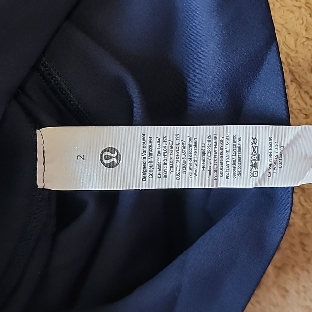 Lululemon Align High-Rise Pant 25" *Pockets in True Navy NWT - Picture 5 of 6